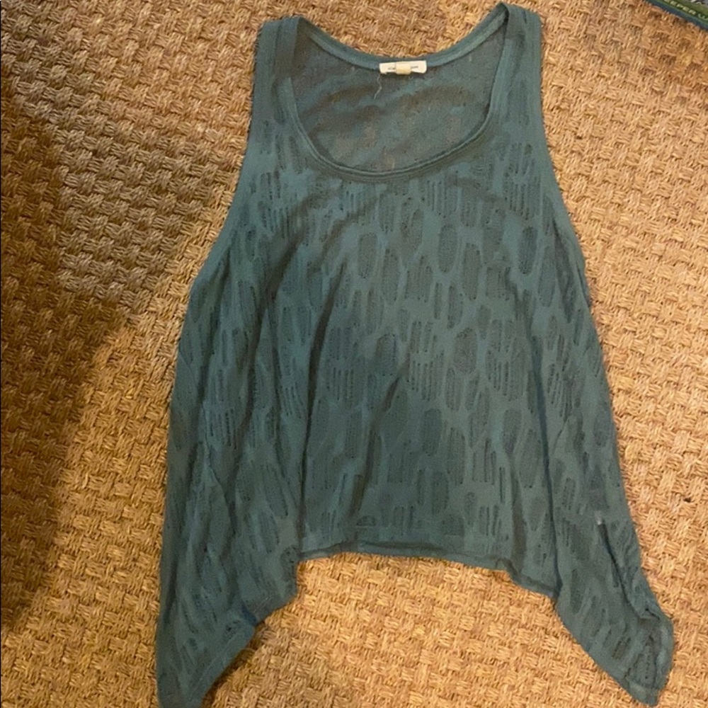 Silence + noise urban outfitters teal tank top
